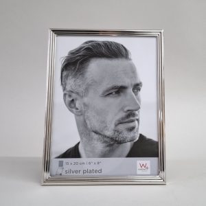 Echt Versilbert Metall-Fotorahmen 15x20cm
